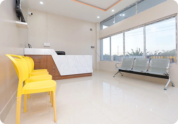 Reception area of the the lodge